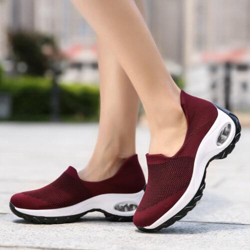 Fashion Summer Womens Fitness Wedges Shake Shoes Comfortable Slimming Walking Sneakers
