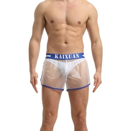 Mans Panties Boxer Shorts PVC Transparent Gay Underwear Male Panties Cueca Masculina Ropa Interior Hombre Boxer Bielizna Trunks