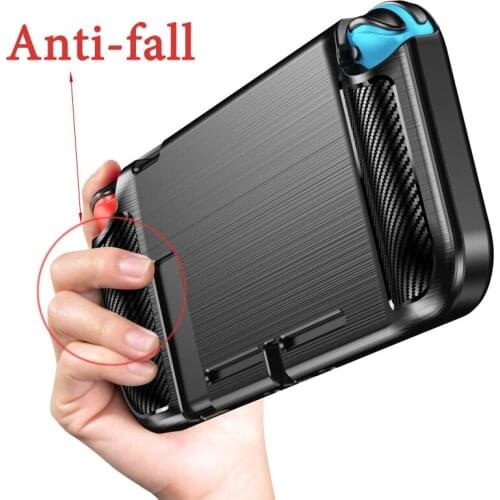 Soft TPU Protective Case Cover for Nintendo Switch Console Full Protection Ergonomic Design Grip Case for NS Game Accessories