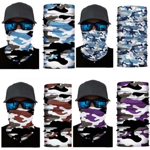 New Multi Functional Bandana Headband Ring Neck Scarf Camouflage Polyester Seamless Tubular Magic Face Scarf Gift