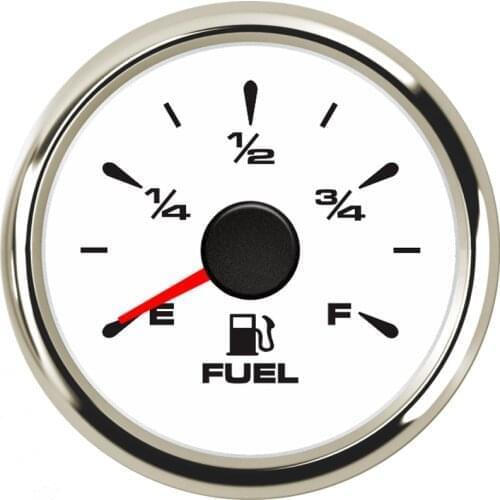 New Type 52mm Auto Fuel Level Gauges 0-190ohm Fuel Level Meters 240-33ohm 9-32vdc Marine Fuel Gauges Level Sensor Sending Unit