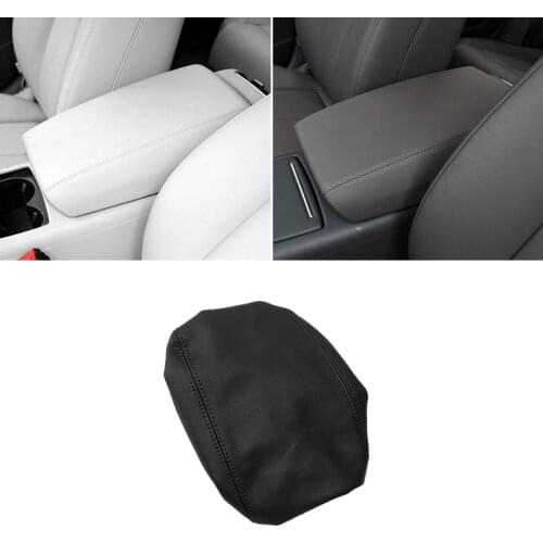Armrest Leather Cover For Audi A6 2012 2013 2014 2015 2016 2017 2018 Car Center Control Armrest Box Elastic Band Cover Trim