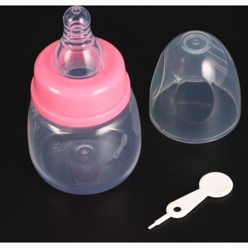Portable Convenient Infant Baby 0-18 Months Feeder 60ML PP Nursing Juice Milk Mini Hardness Bottle