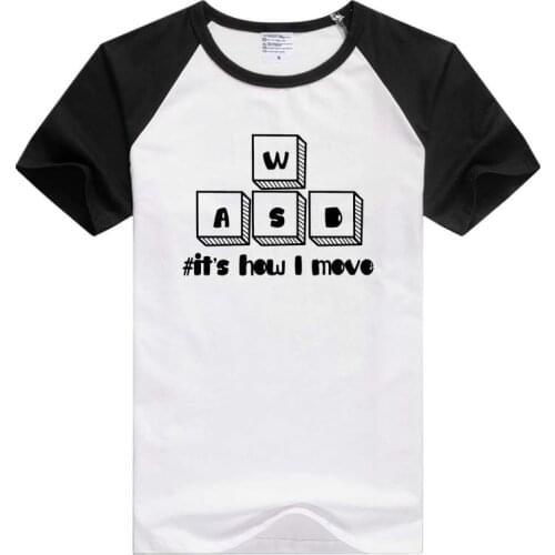 The Keyboard it is how I move short sleeve casual Men Women T-shirt Comfortable Tshirt Cool Print GA751