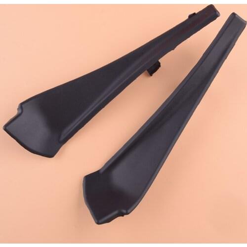 ABS Black Pair Front Windshield Wiper Side Cowl Extension Trim Fender Cover Fit for Nissan Rogue 2014-2020