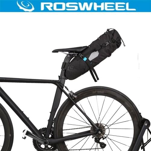 ROSWHEEL ATTACK Series Bike Bag 10L Bike Back Seat Rear Bag 100% Waterproof Bicycle Accessories Saddle Bag Cycling Mountain Bag