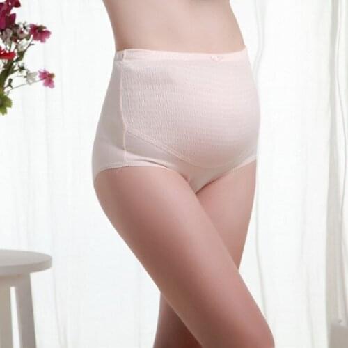 Women 100% Cotton Belly Care Maternity Panties Brief Pregnancy High Waist Underwear Femal