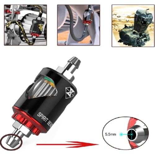 1 x Motorcycle Gasoline Oil Fuel Filter Prevent Impurities Viable Aluminum Oil Pipe Brilliant Filters Kit Advance Technology