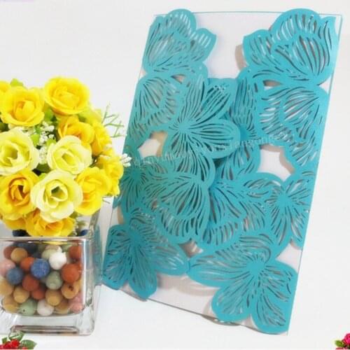 10pc Laser Cut Wedding Invitations Cards Invitation Cards With Insert Paper Blank Card for Wedding Decoration Party supplies 5Z