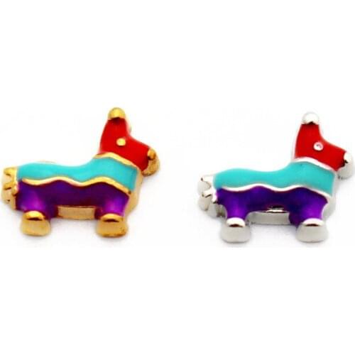 20Pcs/Lot Dog Alloy Floating Charms Hand-made DIY for Glass Lockets