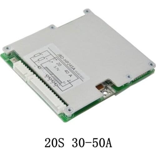20S 72V Same port BMS Lithium battery protection board Lithium iron phosphate protection board 30A-50A Balanced light