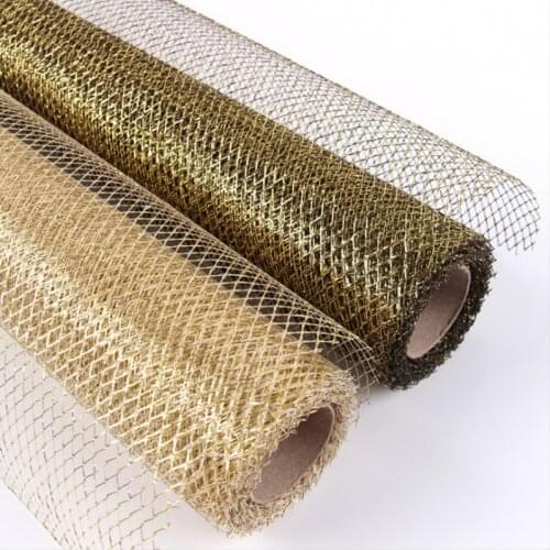 8yards DIY Flower Gift Decoration Wrapping Packing Crepe Papers Mesh Handmade Materials Jacquard Flowers Material