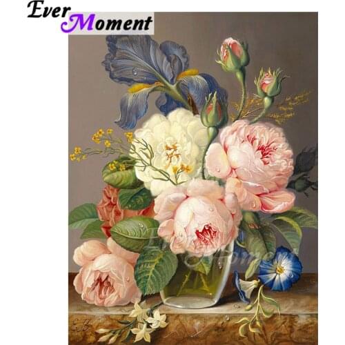 Ever Moment Diamond Painting Flower Picture Handicrafts DIY 5D Home Wall Art Decoration Resin Drills Diamond Display ASF2187