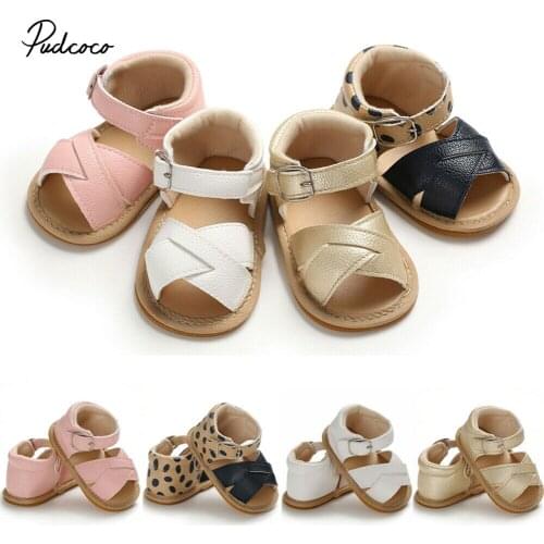 Newest Summer Kids Shoes 2020 Fashion PU Leather Sweet Children Sandals For Girls Toddler Baby Breathable Hollow Out Shoes 0-18M