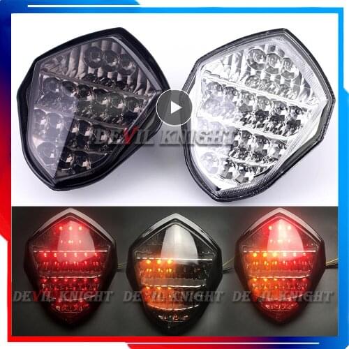 For 03-04 Suzuki GSXR1000 GSXR 1000 K3 LED Tail Brake Light Rear Turn Signals Indicator Integrated Warning Stop Lamps 2003 2004