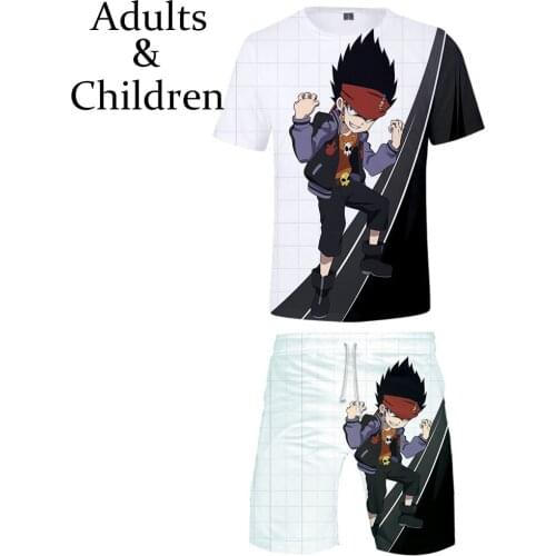 New listing3D Beyblade Burst Evolution T-shirt+Beach shorts men women Hip Hop Summer Casual 3D print boys girls two-piece suits