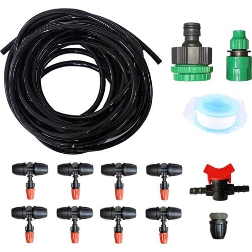 10 Meters 8/11 Water Pipe Garden Watering Atomization Nozzle Kit Garden Agriculture Greenhouse Fog Cooling Irrigation System
