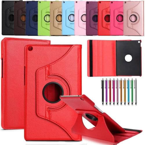 360 Degree Rotating Stand Leather Flip Tablet Case Smart Cover with Auto Sleep Wake for Huawei MediaPad M5 10.8"INCH Tablet PC