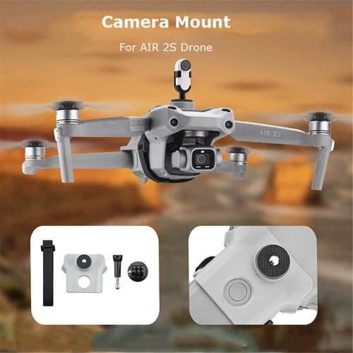 For DJI AIR 2S Drone Camera Mount Holder Bracket for GOPRO Panoramic Sports Camera for Insta360 ONE X2 for OSMO POCKET