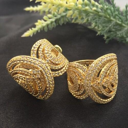 Lanyika Fashion Jewelry Different From The Rest Face Graph Earrings Full Micro inlay Micro Plated Banquet Popular Best Gift