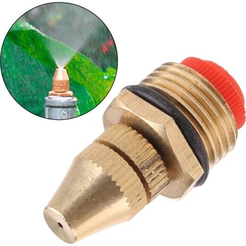53CA 1/2" Adjustable Water Flow Brass Spray Misting Nozzles Spray Head Garden Lawn