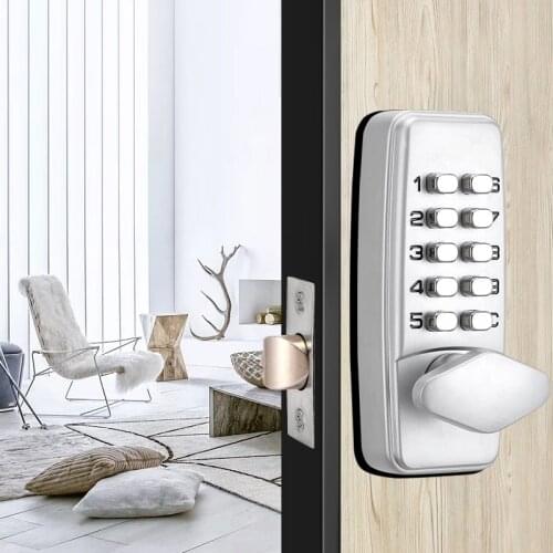 Zinc Alloy Miniature Mechanical Combination Lock Numberal Deadbolt Door Digital Lock Keyless Password Non-Power Anti-rust Lock