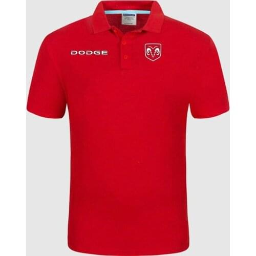 2021Summer Polo Shirt for Dodge logo Brand Mens Fashion Cotton Short Sleeve Polo Shirts Solid Jersey Tops Tees d