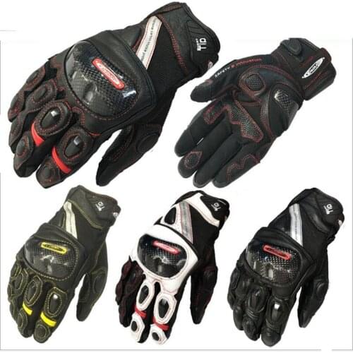 2019 New MONORAIL Motorcycle Racing Biker Gloves Knight Equipment Protection Motorbike glove of Leather Carbon Fiber Anti-fall