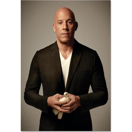 Vin Diesel Actor Style Posters Wall Art Decor Picture Modern Home Room Decoration High Quality Canvas Painting 27x40cm,30x45cm