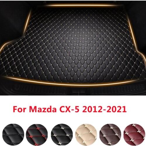 SJ Car Trunk Mat Tail Boot Tray Auto Floor Liner Cargo Carpet Luggage Mud Pad Accessories Fit For Mazda CX-5 CX5 2012-2018 19 20