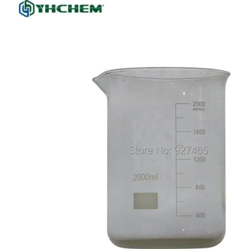 YHChem 250ml Glass Transparent Beaker Graduated Borosilicate Glass Beaker