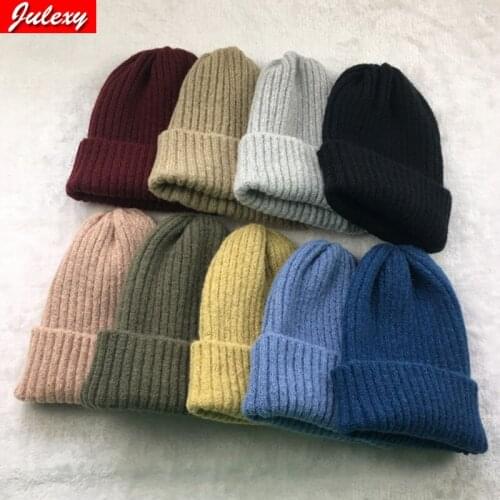 Knitted Hat Ladies Korean Version Of Autumn And Winter Warm Cashmere Pointy Caps Student Wild Ear Protection Woolen Cap