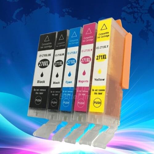 XIMO On Promotion! 5 Pack PGI-270 XL CLI-271 XL NON-OEM Ink for PIXMA MG 5720 5721 5722 etc