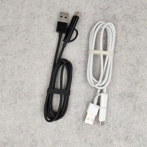 Xiaomi 2 In 1 Cable Usb Type C Micro Fast Charging Cable Quick Charge Data Line For Redmi 4X 6A 7A K20 Pro Mi 10 9 9SE CC9 A2 A3