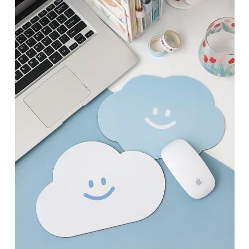 1 Pcs Ins Wind Japanese Personality Creative Mini Computer Mouse Pad Cute Smiley Cloud Avocado Mouse Pad Trumpet