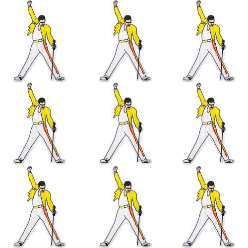 Pulaqi 10PCS Rock Band Patch Music Wholesale Patches Iron On Patches For Clothing Stripe Wholesale Dropship Custom Patch