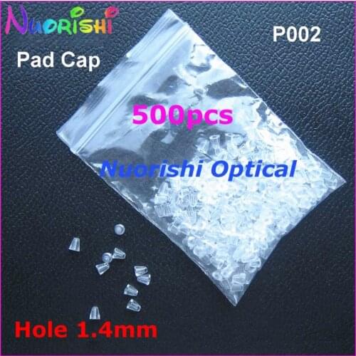 500pcs Glasses Eyeglass Eyewear Plastic Pads Caps Covers Accssories Hole Size 1.4mm 1.2mm P002 Free Shipping
