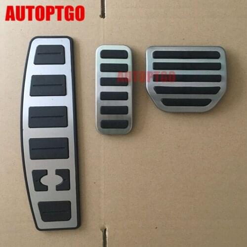 Car Styling Accelerator/Gas Brake Pedal Footrest Pedal Pad Cover Kit For Land Range Rover Sport 14-18 Discovery 5 17-18