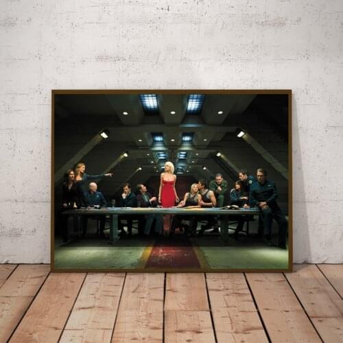 Battlestar Galactica TV Series Poster Canvas Prints Classic Tv Show Wall Art Canvas Painting Picture for Living Room Home Decor