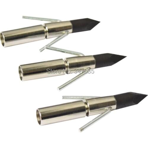 Free shipping 6 pcs bow fishing point hunting broadhead for arrow shaft O.D.:9.0mm archery bow