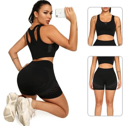 Seamless Yoga Set Women High Waist Sportswear Women Sports Suit Fitness Set Gym Clothing Femme Workout Clothes Women Tracksuit