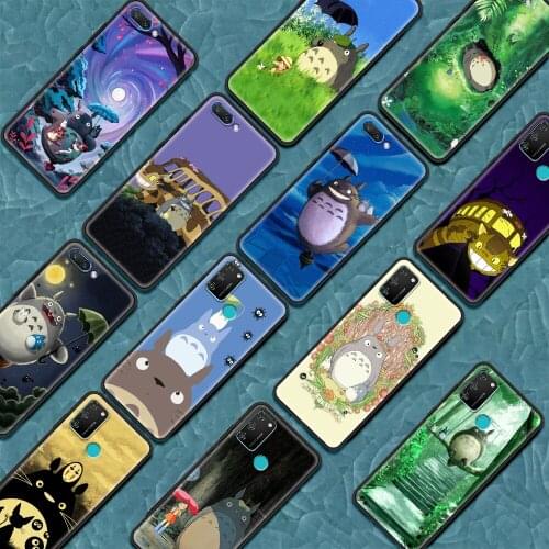 Cute Anime My Neighbor Totoro Phone Case For Honor 9X 9A 9S 9C 8X 8S 20e 20s 30i Youth 10 Pro Lite High Quality Soft Silicone