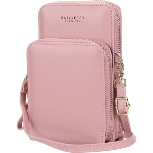 Ladies, long style, large capacity, fashion, versatile, soft leather, diagonal bag, mobile phone bag, shoulder bag