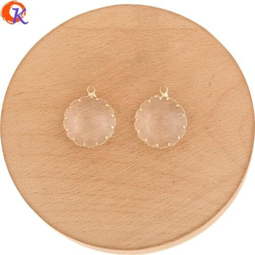 Cordial Design 40Pcs 21*25MM Jewelry Accessories/Hand Made/Pendant/Round Shape/DIY Making/Crystal Charms/Earring Findings