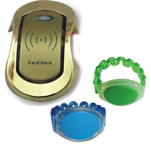 Produce 125 KHZ RFID store content ark wardrobe/supermarket cabinet lock/swimming pool+1 watchband