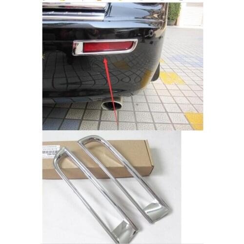 Chrome Rear Fog Light Lamp Cover Trim 2008-2012 for Mitsubishi Lancer Car styling