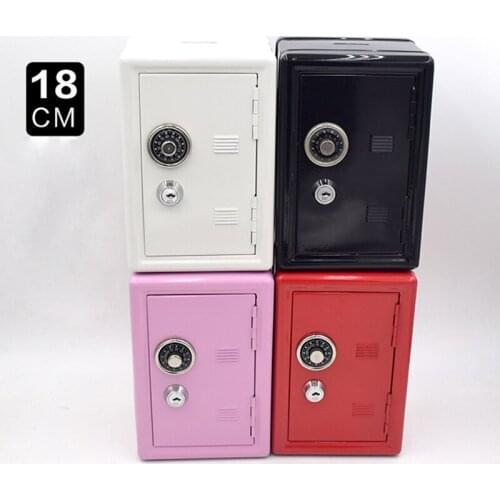 Piggy bank Security Money Box Mini Safes Bank Vintage Password Coin Box Automatic Deposit Money Saving Box For Children Gifts