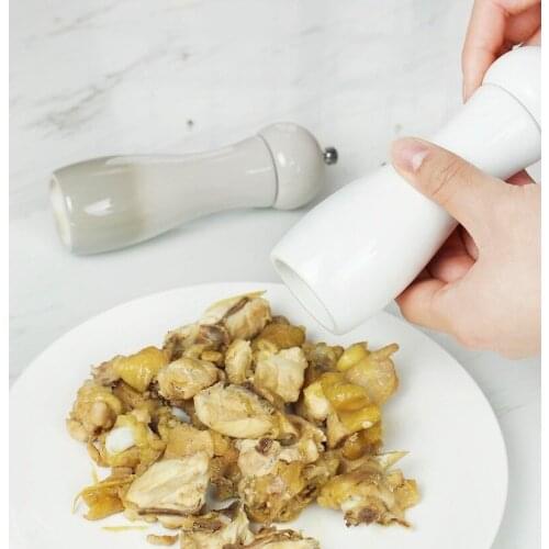 Salt and Pepper Grinder With Ceramic Grinder Adjustable Coarseness, Elegant Pepper Shakers For Fresh Spices WY71412