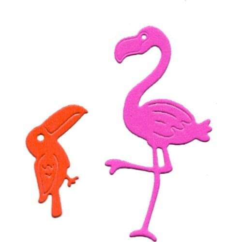 Flamingo Metal Cutting Dies Bird Fustelle for Scrapbooking Greeting Card Making Album Decoration DIY Hand Embossing Die Cut