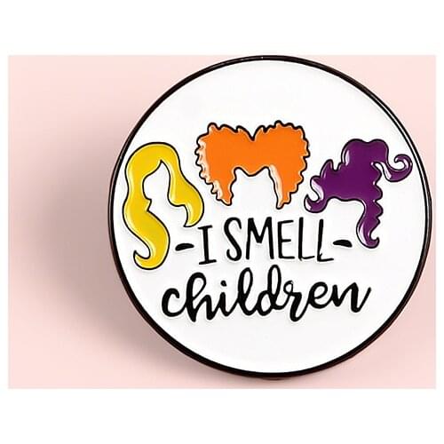 Halloween Gift Brooch Witch Backpack Badges Enamel Pins Bag Shirt Broche for Men Women Badge Pines Brooches Jewelry Accessories